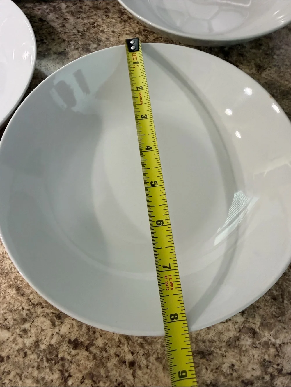 Set of White Ceramic Bowls - 8 Piece